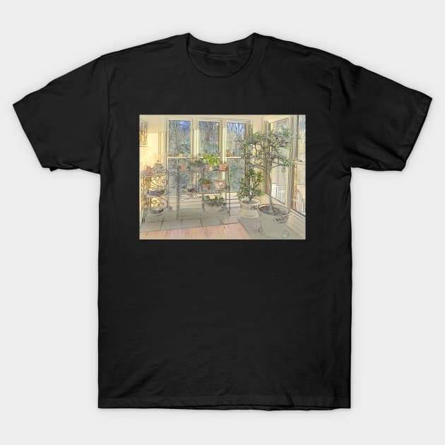 Kitchen Window T-Shirt by EileenMcVey